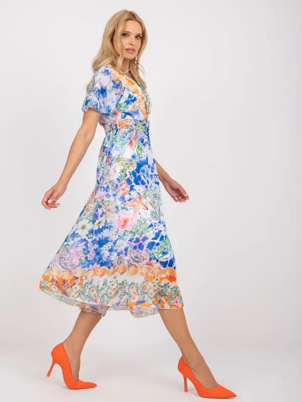 Italy Moda Dress-DHJ-SK-15967-1.01P-white-blue
