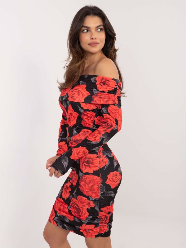 Italy Moda Dress-DHJ-SK-18688.36-black-red