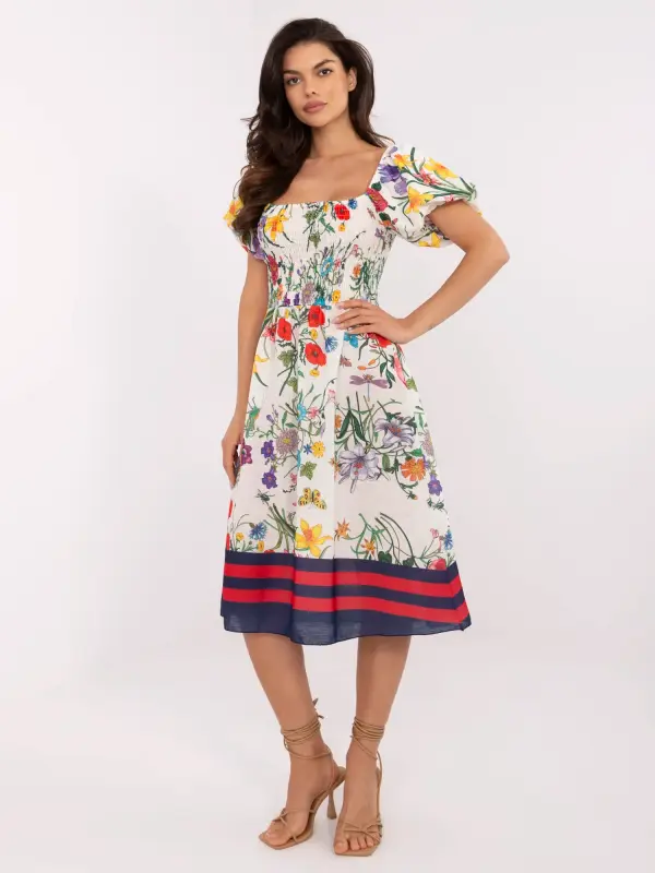 Italy Moda Dress-DHJ-SK-19396.76-ecru