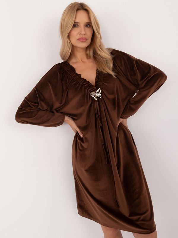 Italy Moda Dress-DHJ-SK-19890.86P-brown