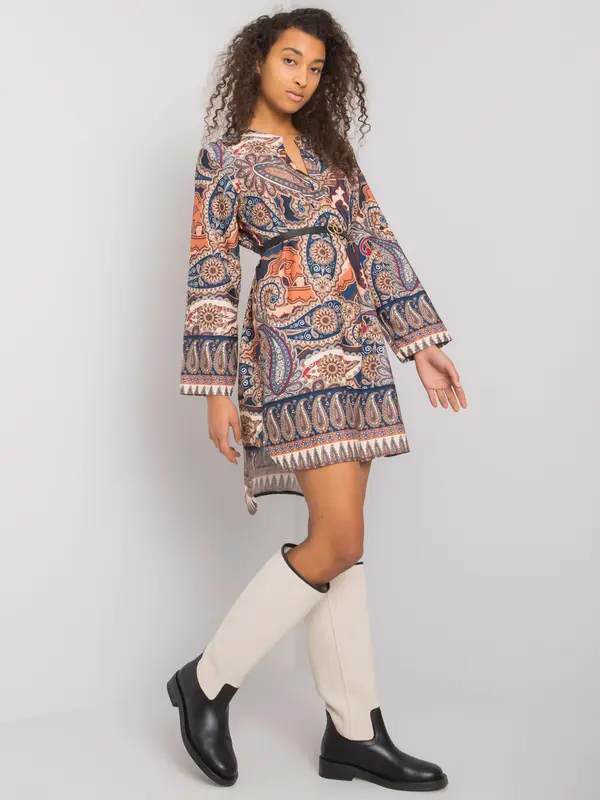 Italy Moda Dress-DHJ-SK-5766-1.32X-dark blue