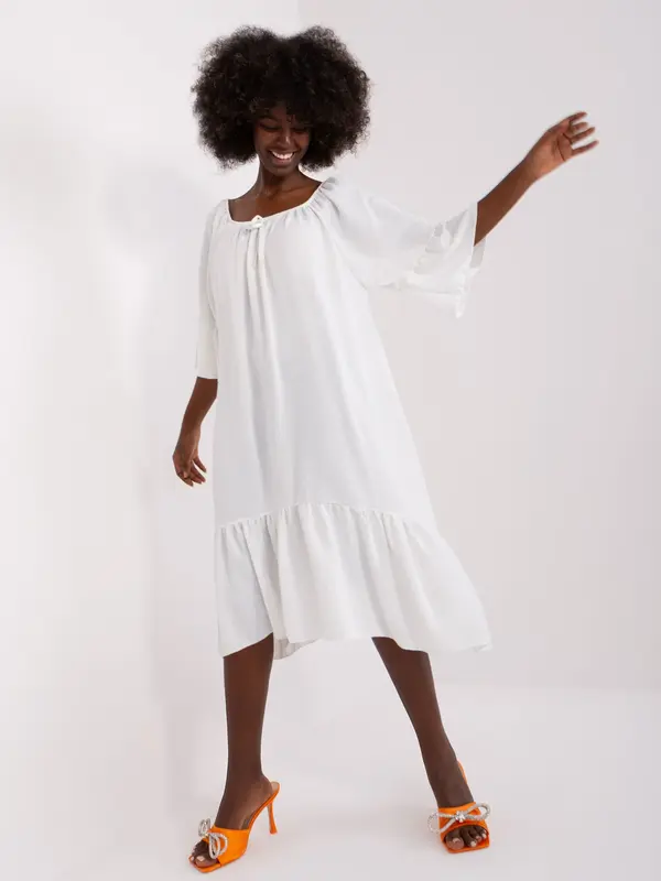 Italy Moda Dress-DHJ-SK-6057.93-ecru