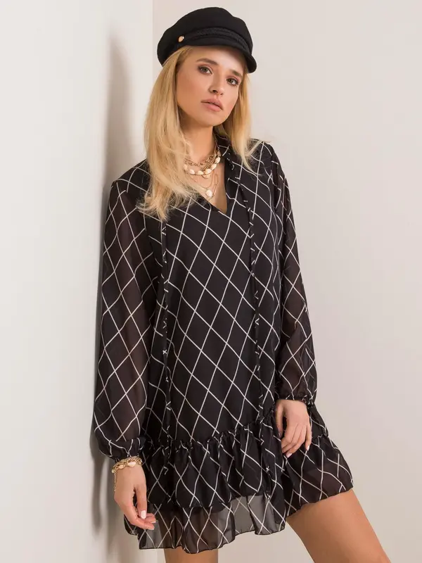 Factory Price Dress-EM-SK-L1143.92P-black-white
