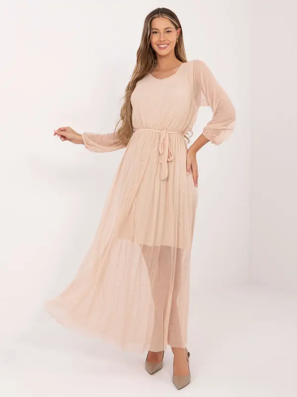 Italy Moda Dress-IT-SK-21807.22-beige