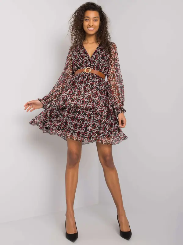 Factory Price Dress-LC-SK-22K-3001.28P-Black-Red