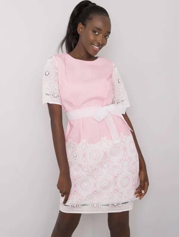 LAKERTA Dress-LK-SK-506836-1.74P-White-Pink