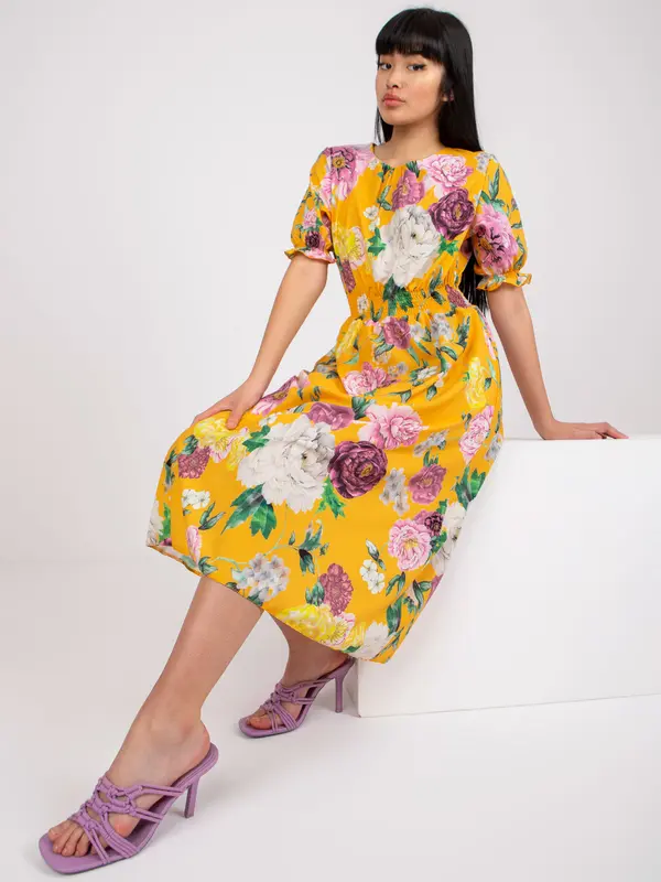 LAKERTA Dress-LK-SK-507564.36P-dark yellow
