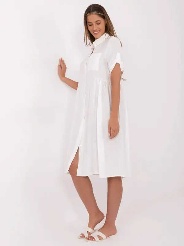 Italy Moda Dress-MI-SK-A2275.09-ecru