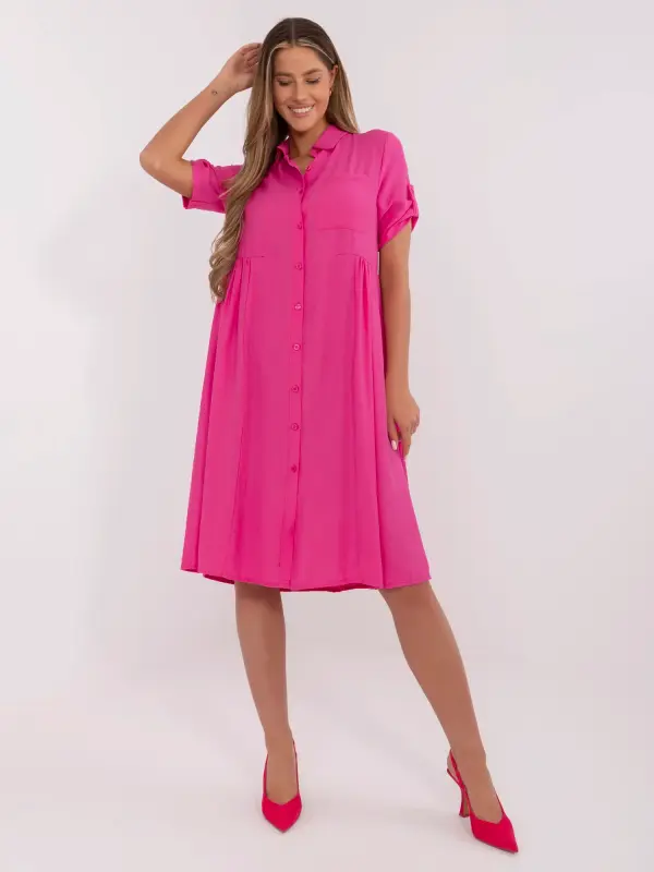 Italy Moda Dress-MI-SK-A2275.09-fuchsia