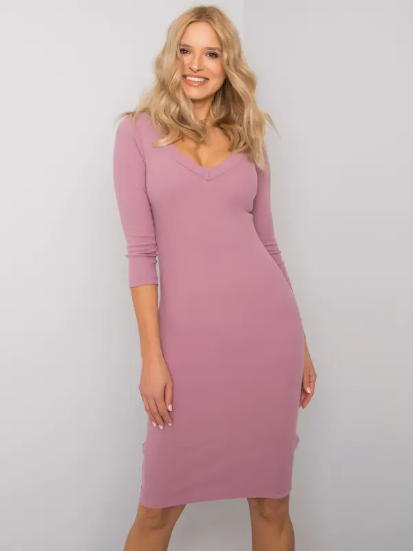 RUE PARIS Dress-RV-SK-5579.71-Dark Pink