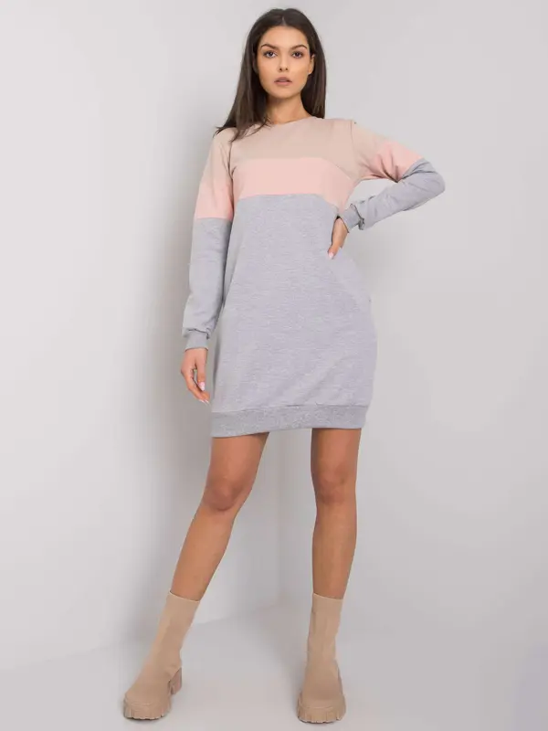 RUE PARIS Dress-RV-SK-5869.04-dark beige