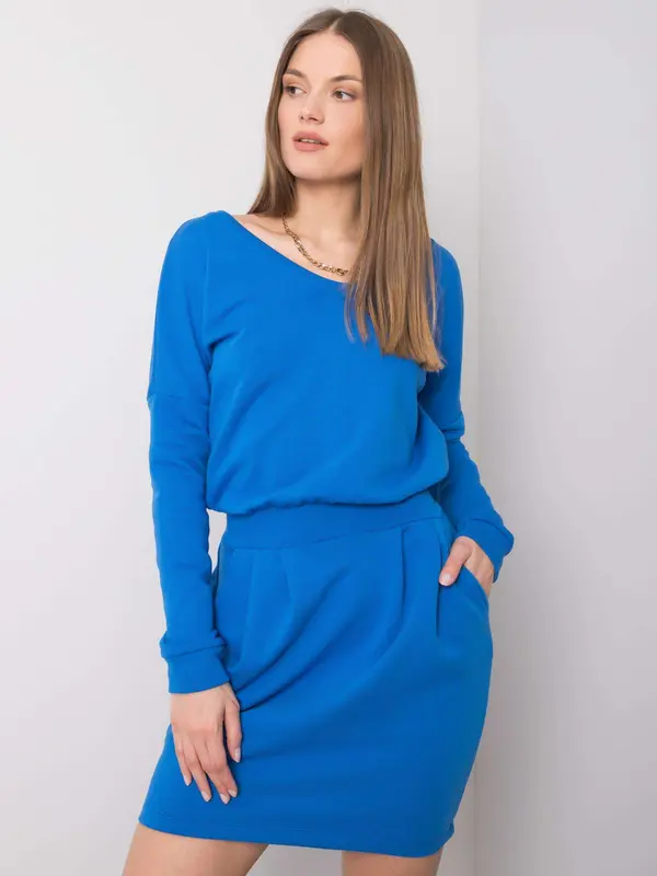 RUE PARIS Dress-RV-SK-6037.18X-dark blue