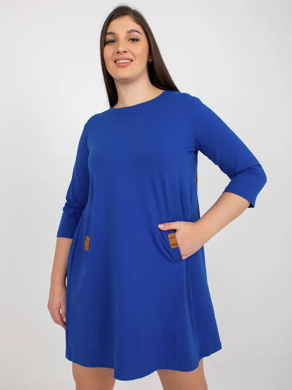 RELEVANCE Dress-RV-SK-6274.36P-Cobalt