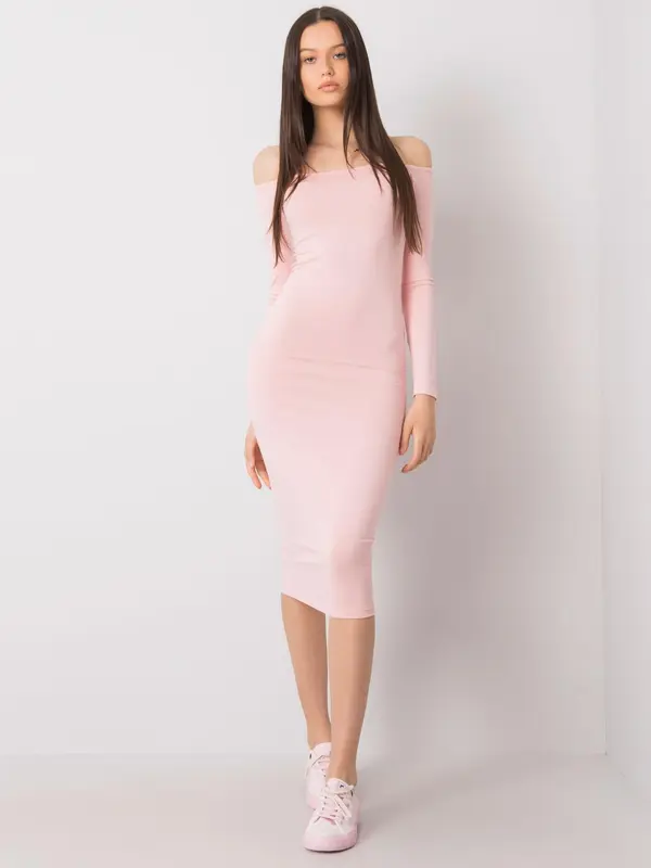 RUE PARIS Dress-RV-SK-6697.72P-Light Pink