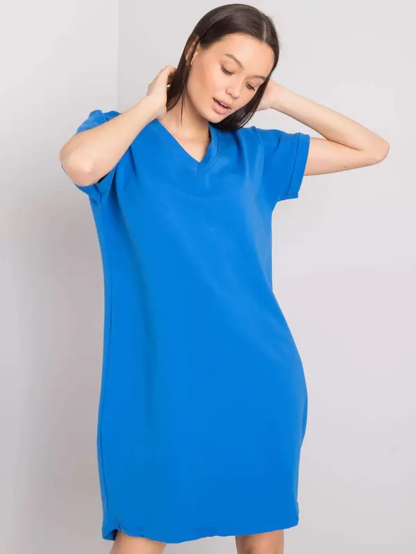 RUE PARIS Dress-RV-SK-6757.39P-dark blue