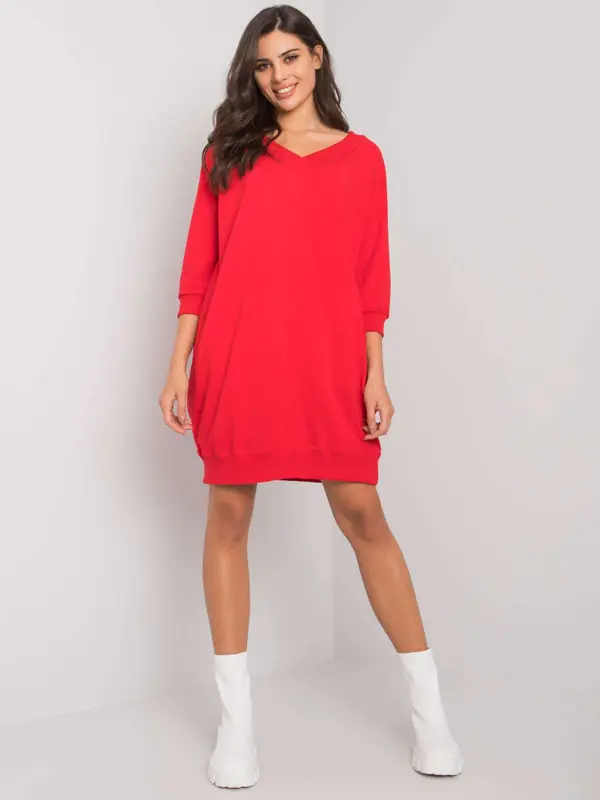 BASIC Feel Good Dress-RV-SK-7203.35P-Red