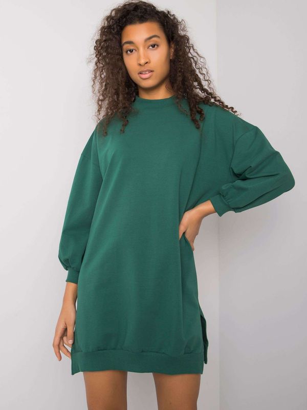 RUE PARIS Dress-RV-SK-7207.03-dark green