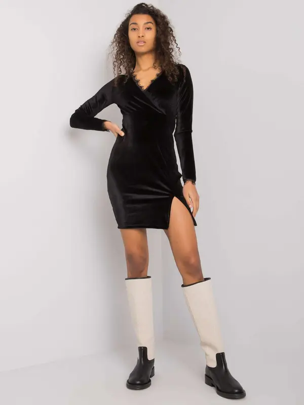 RUE PARIS Dress-RV-SK-7343.29X-black