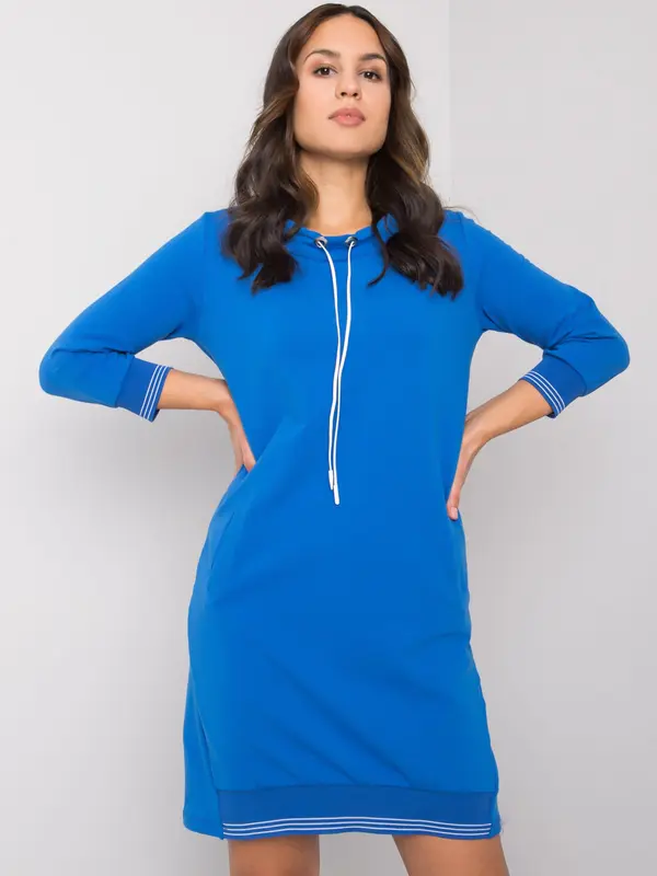 RUE PARIS Dress-RV-SK-7355.93-Dark Blue