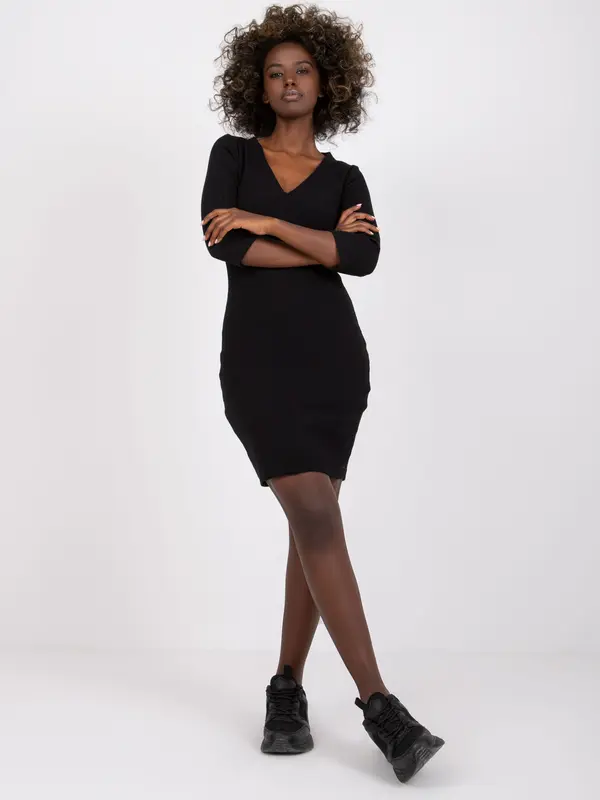 RUE PARIS Dress-RV-SK-7454.11P-black
