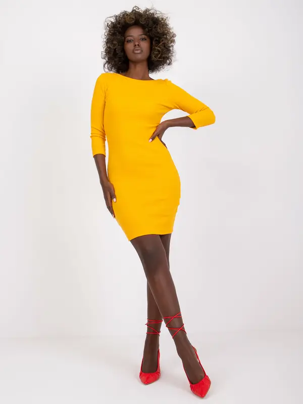RUE PARIS Dress-RV-SK-7530.31-Light Orange