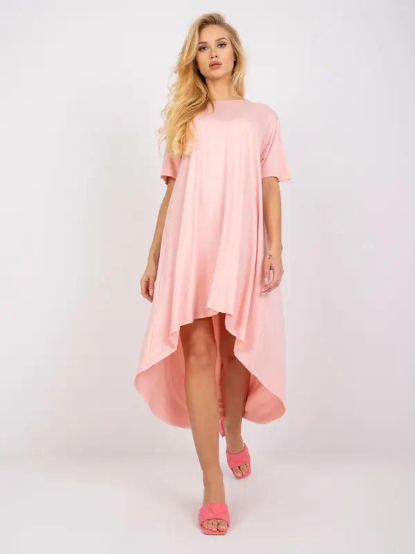 RUE PARIS Dress-RV-SK-R4889.09-Salmon