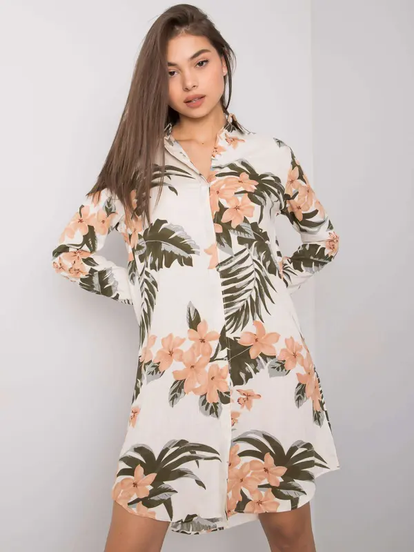RUE PARIS Dress-TO-KS-1120-9.26-light beige