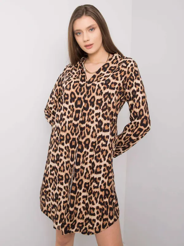 RUE PARIS Dress-TO-SK-1103-10.08P-brown