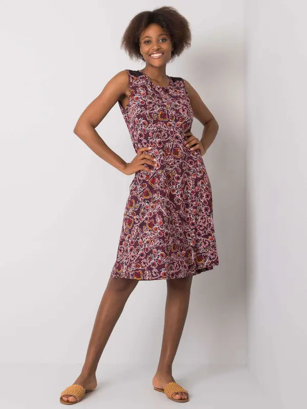 Factory Price Dress-TO-SK-1566.38P-burgundy