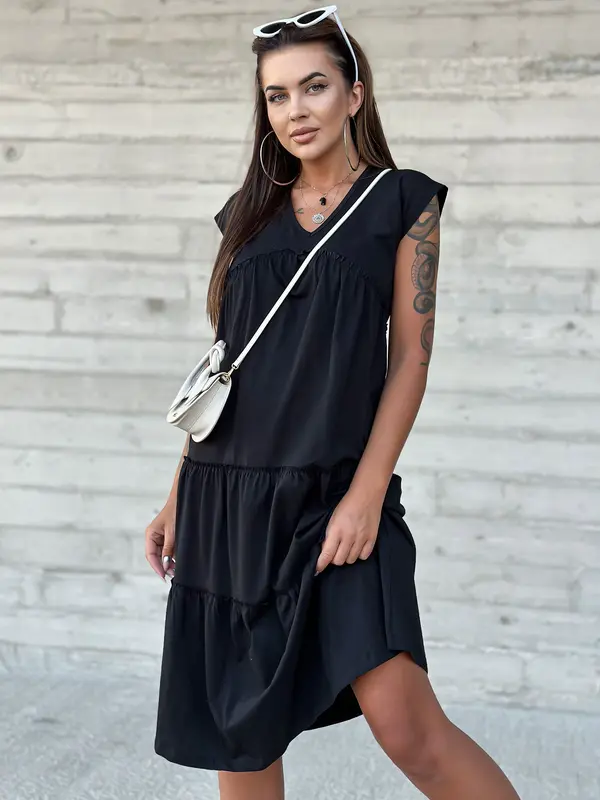 Mayflies Dress-TW-SK-2206.04P-black