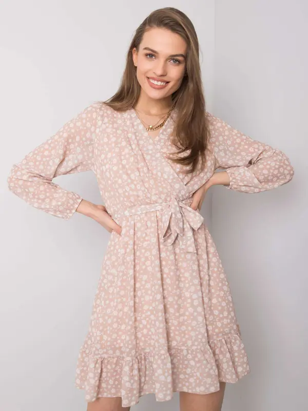 Och Bella Dress-TW-SK-BI-26329.20-beige
