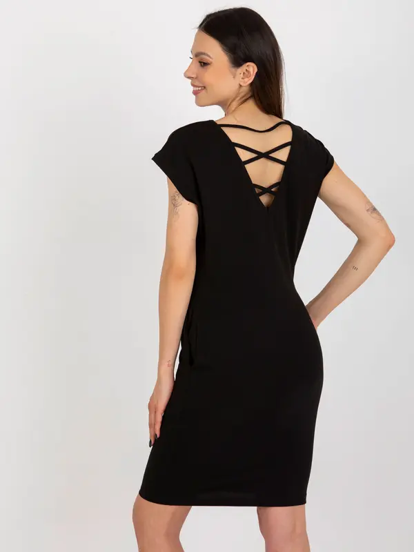 Och Bella Dress-TW-SK-BL-LK283.68P-black