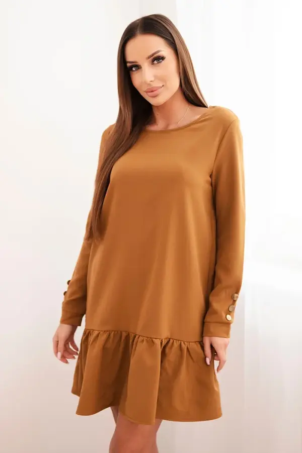 Kesi Dress with a camel