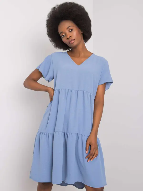 RUE PARIS Dress-WN-SK-842.01P-blue