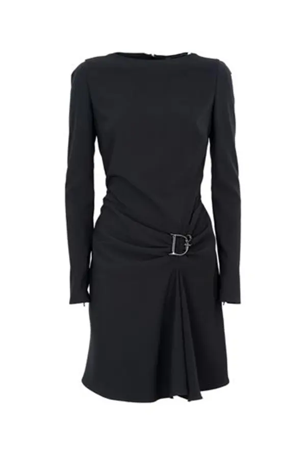 Dsquared2 Dsquared2 crna haljina dugih rukava