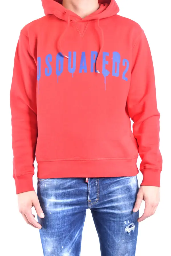 Dsquared2 Dsquared2 crvena majica s kapuljačom