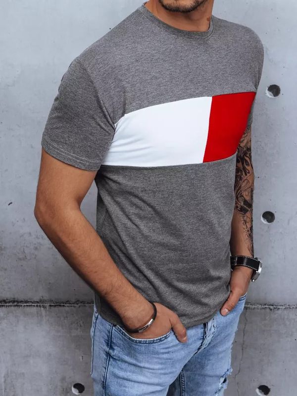 DStreet Dstreet Dark Grey Men's Basic T-Shirt