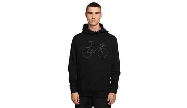 Dedicated Dukserice i džemperi s kapulja - Dedicated Hoodie Falun Rainbow Bicycle Black Crna