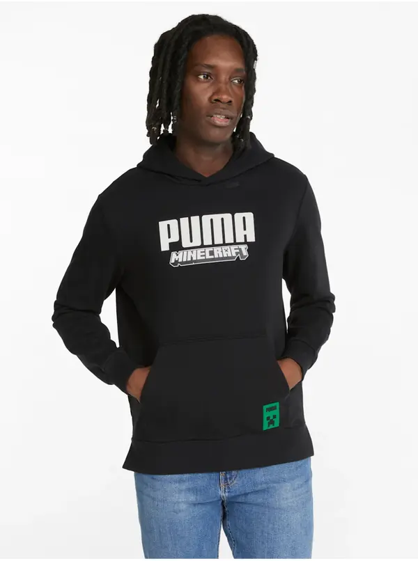 Puma Dukserice i džemperi s kapulja - Puma x MINECRAFT Men's Hoodie Black Crna