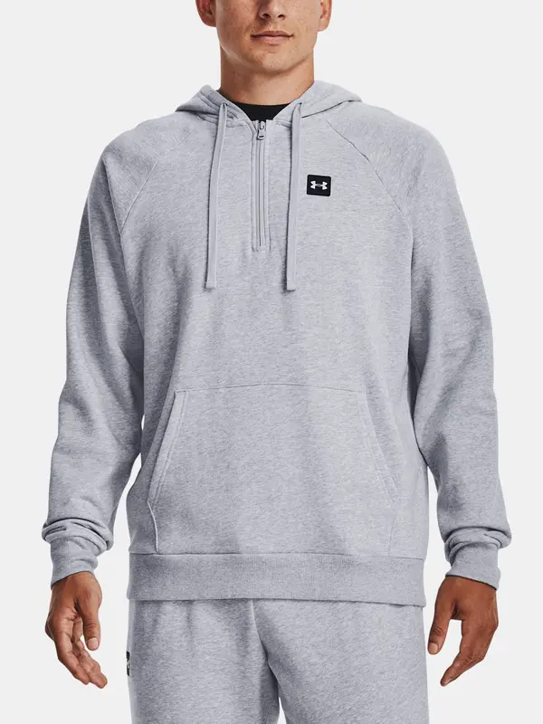 Under Armour Dukserice i džemperi s kapulja - Under Armour M Rival Fleece ½ Zip Hoodie Grey