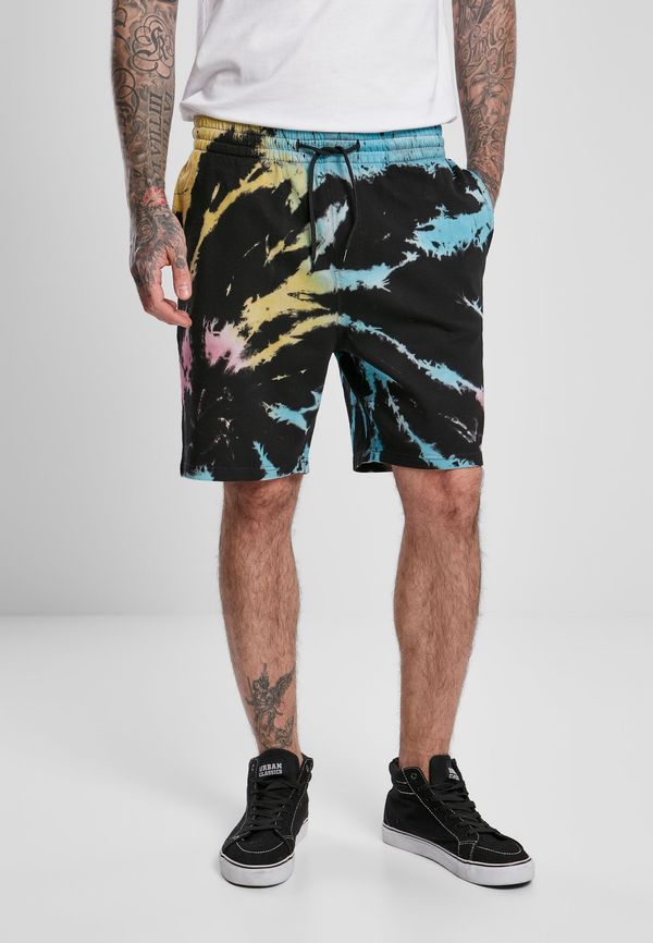 UC Men Dye Sweat Shorts Black Tie