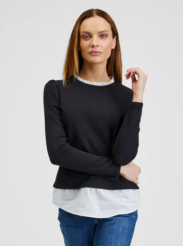 Orsay Džemper Orsay Black Ladies s umetkom košulje - Žene