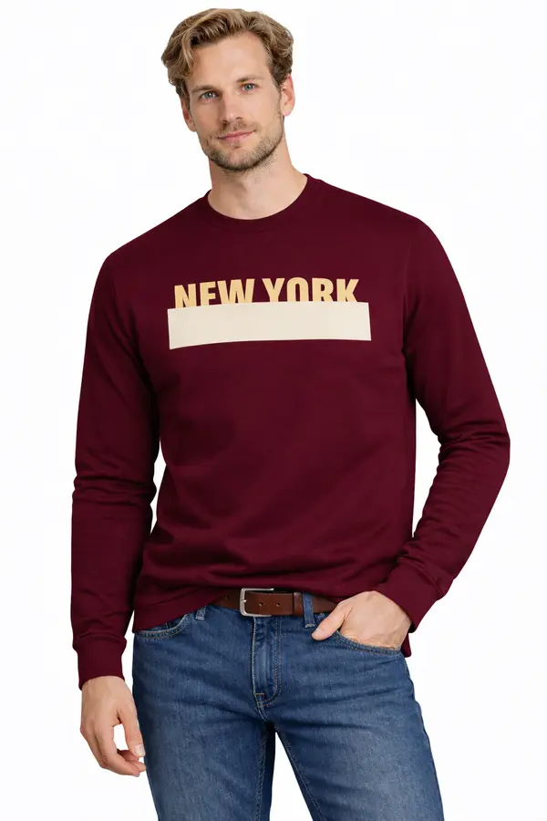 JUMPER Džemper s kapuljačom 202176 Bordo