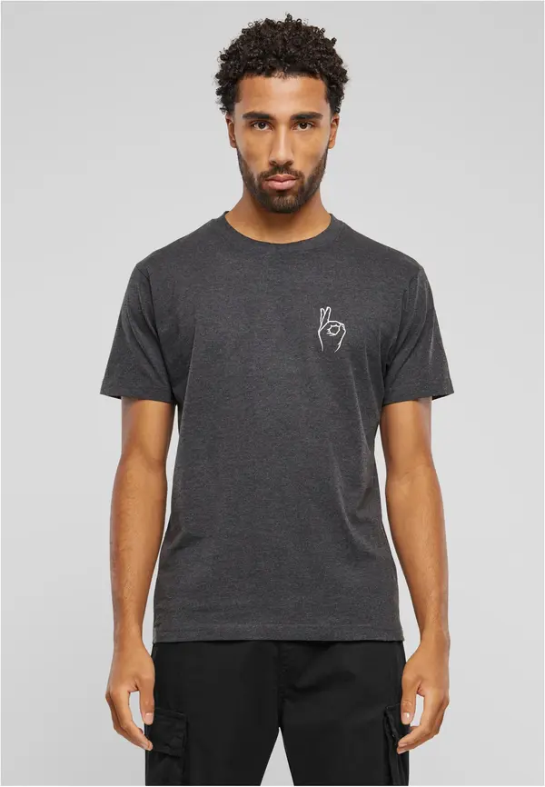 Mister Tee Easy Sign Tee Charcoal