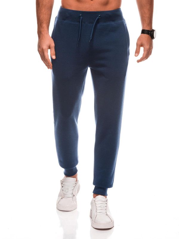 Edoti Edoti Men's BASIC uniform jogger sweatpants - navy blue