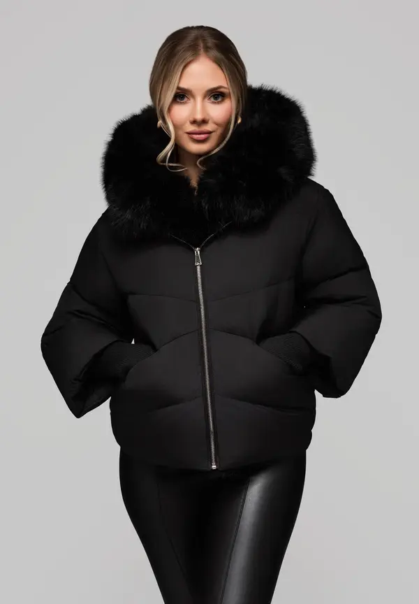 Edoti Edoti Women's insulated jacket with fur OW-JAHP-0102 v1