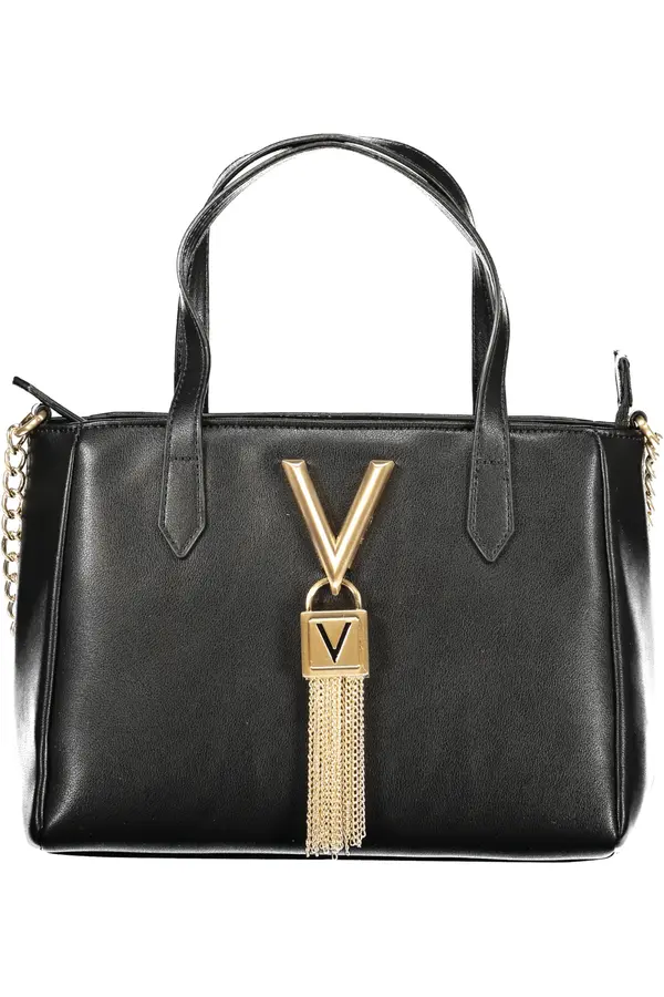 Valentino Bags Elegantna crna torbica s lancem