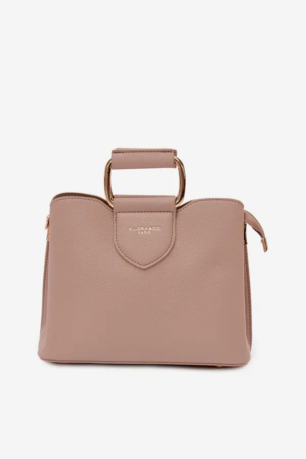 FLORA & CO Elegantna torbica Flora&amp;Co tamno bež boje