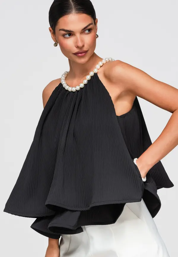 Ombre Elegantna ženska bluza bez rukava