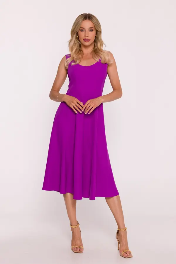 Stylove Elegantna ženska haljina bez rukava - lavanda